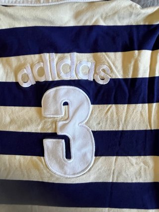 Camiseta Polo Adidas Rayas amarillo  claro y Azul