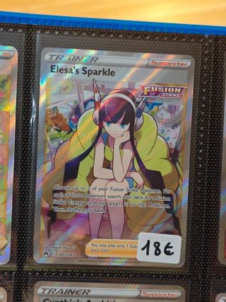 Carta Pokémon Elesa's Sparkle Fusion Strike inglés