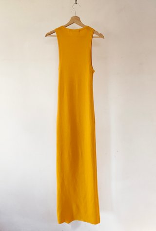Vestido canalé largo mostaza Wild Pony Talla S