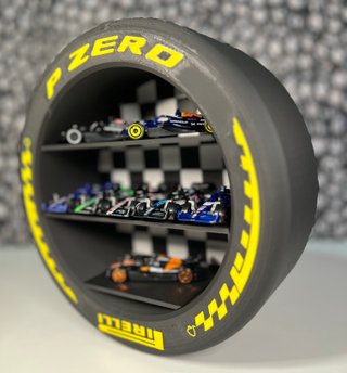 Expositor Neumático F1 Lego y Hot Wheels 1/64