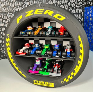 Expositor Neumático F1 Lego y Hot Wheels 1/64