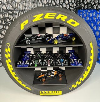 Expositor Neumático F1 Lego y Hot Wheels 1/64
