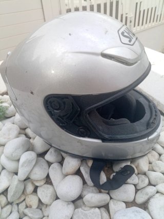 Casco Moto SHOEI Plata