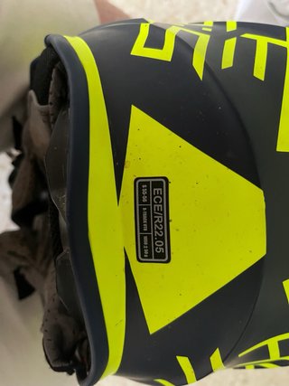 Casco Acerbis Motocross Amarillo y Negrola talla s