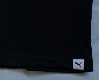Vestido Puma Negro Logo Grande Talla S