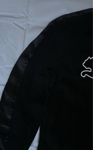 Vestido Puma Negro Logo Grande Talla S