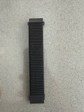 Correa de reloj negra 22mm