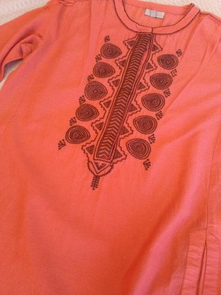 Camisa Tintoreto Talla M Naranja