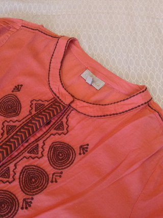 Camisa Tintoreto Talla M Naranja