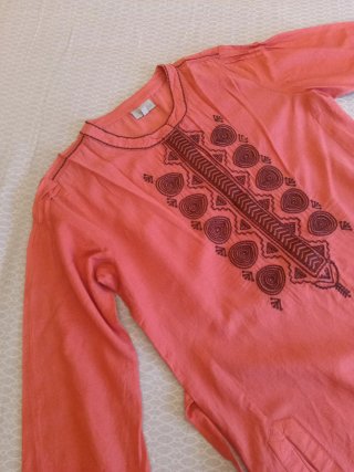 Camisa Tintoreto Talla M Naranja