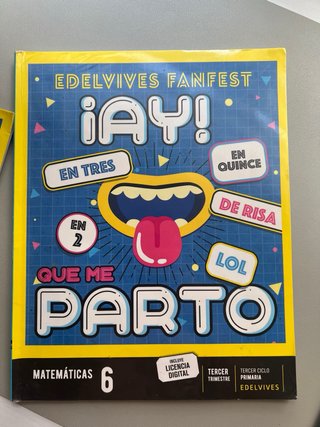 Matemáticas 6, Tercer Ciclo Primaria, Edelvives...