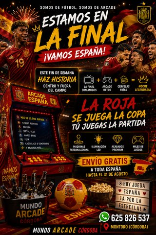 Máquina Arcade Recreativa España Mundo Arcade