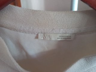 Camiseta Zara Texturizada Premium Cruda