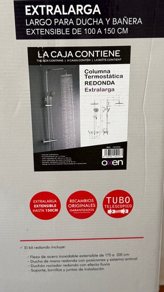 Columna Ducha Redonda Extralarga ALH