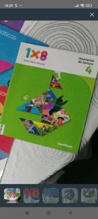 Libro itinerarios 1x8 lectura 4 primaria