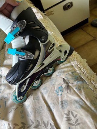 Patines niño Talla L azul/negro/blanco