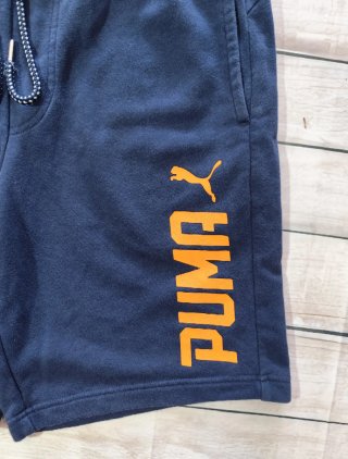 Pantalones Cortos Puma Azul Algodon Logo Talla M