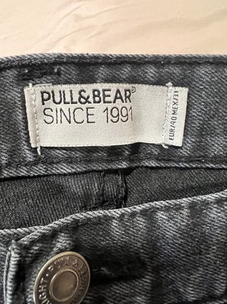 Bermudas Vaqueras Pull&Bear Gris Talla M