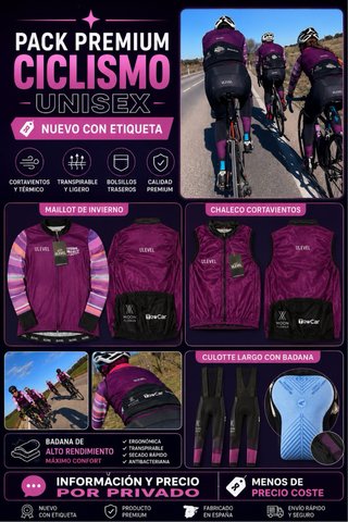 Maillot Ciclismo ULEVEL Manga Larga Nuevo