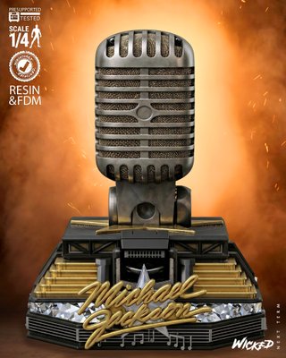 Busto Michael Jackson Resina 1:6 (21,5cm)