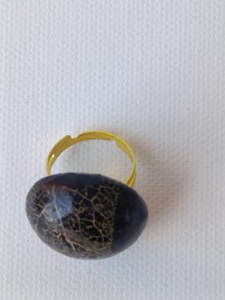 Anello Linfa Vitale - Nero e Oro