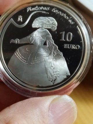 Moneda Plata 10€ Velázquez 2008