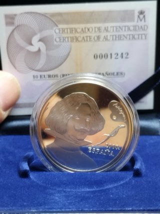 Moneda Plata 10€ Velázquez 2008