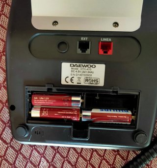 Teléfono fijo Daewoo negro