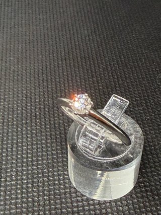 Anello solitario in platino Tiffany & Co.