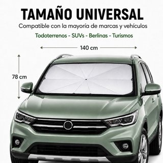 Parasol Coche Paraguas Plegable Delantero