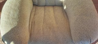 Sillón reclinable tela beige