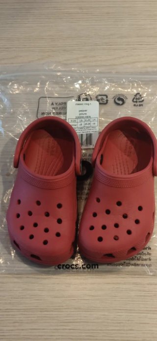 Zapatillas Crocs Rojas Niños Talla 25-26
