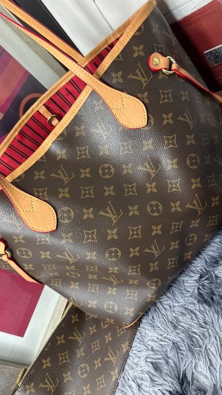 Bolso Louis Vuitton Marrón y Rojo