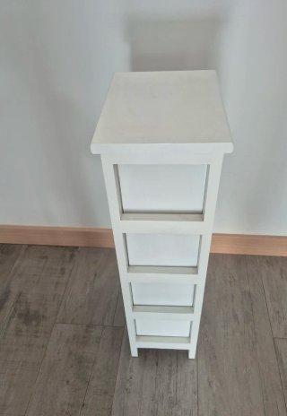 Mueble Auxiliar Cajonera Blanca.