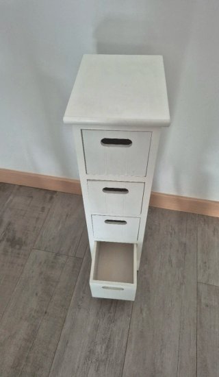 Mueble Auxiliar Cajonera Blanca.