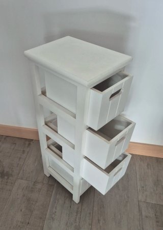 Mueble Auxiliar Cajonera Blanca.