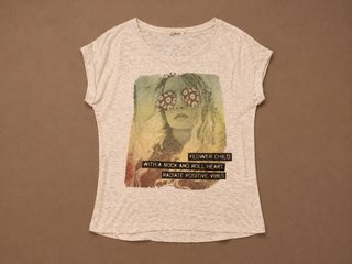 Camiseta Inside Estampado Hippie Talla XS