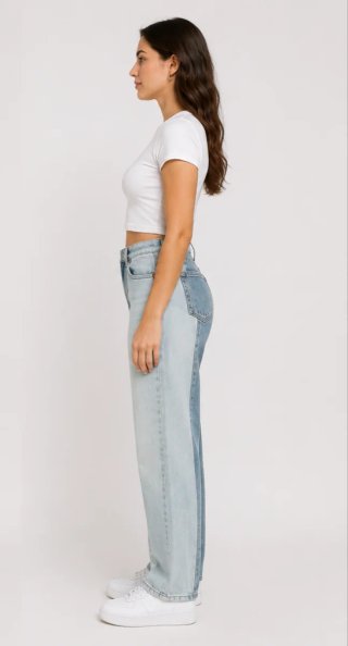 Vaqueros Monkey 2 tonos Talla S
