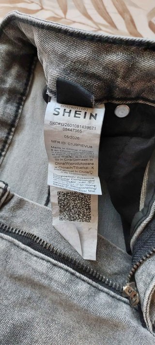 Pantalón corto vaquero gris SHEIN
