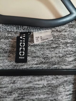 Cárdigan H&M punto gris talla única