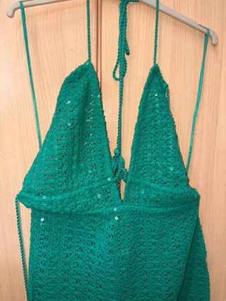 Vestido brillante verde