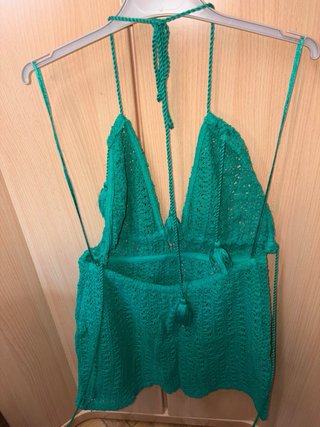 Vestido brillante verde