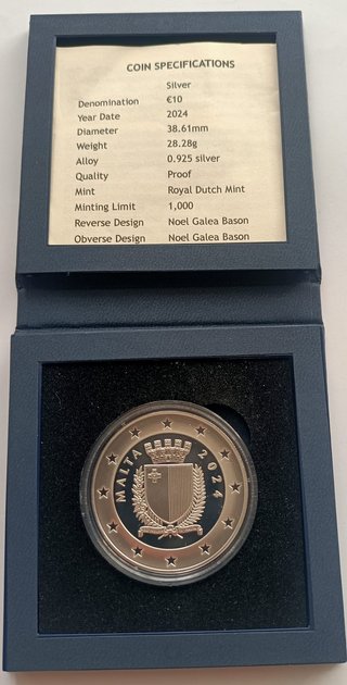 Malta 50 Aniversario República 10€ Plata 1974-2024