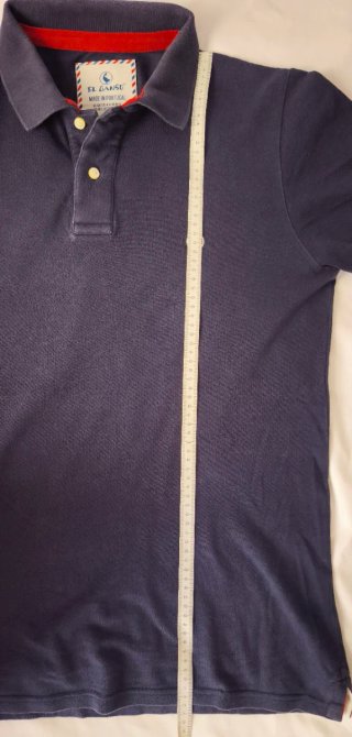 Polo El Ganso Azul con Detalles Rojos