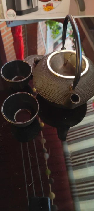 Tetera Japonesa Hierro Fundido + 2 Cuencos