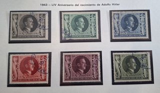 Francobolli Germania Terzo Reich Yvert 763-68