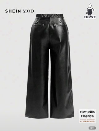 Pantalón polipiel negro talla 4XL