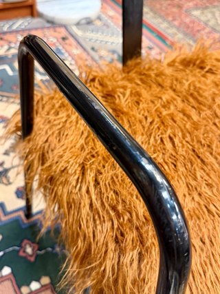 Sedia vintage impilabile con braccioli