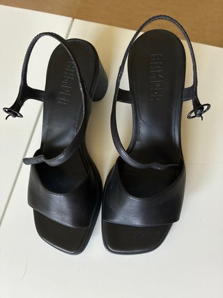 Sandalias Camper Negras Tacon