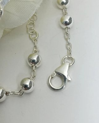 Pulsera Rosario Plata Ley 925
